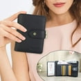 thumbnail image 5 of Contact's Full Grain Leather Kiss Lock Wallet for Women Kiss Clasp Coin Purse Small Bifold Card Holder with Rfid Blocking (Black), 5 of 8