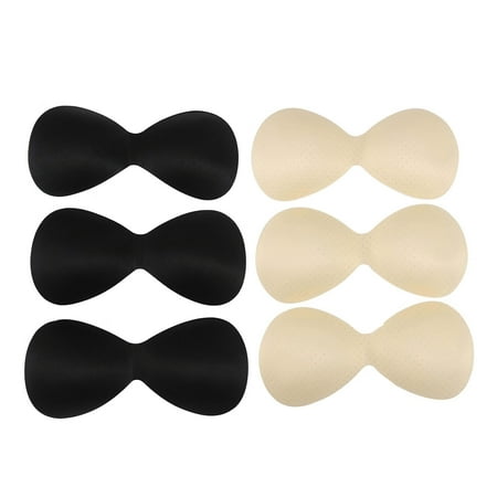 

cuitcosohg Best Bras for Women Underwear 6 Bra Pads Bra Pads Bikini Insert Removable Shade Of Heart Pairs sponge Push Up Bras for Women