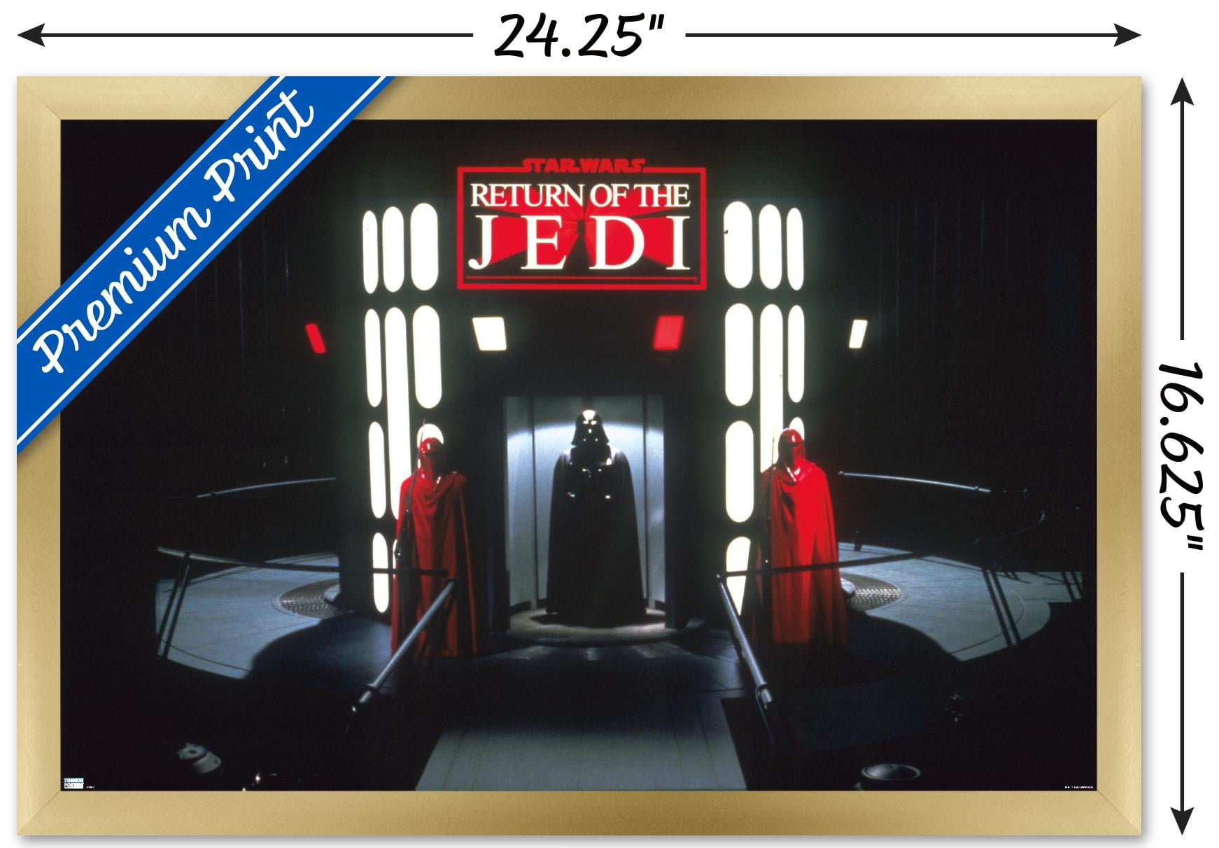 Star Wars: Return of the Jedi - Vader and Royal Guard Wall Poster, 14.725" x 22.375" Framed