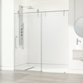 thumbnail image 6 of VIGO Hamilton Aerodynamic Frameless Sliding Shower Door in Stainless Steel with Clear Glass, 6 of 9