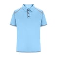 thumbnail image 4 of Posijego Mens Shirt Casual Short Sleeve Golf Style Shirts Solid Color Button Muscle Athletic T-Shirts for Men, 4 of 6