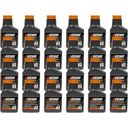 24 Pack of Echo PowerBlend Gold 2-Stroke Engine Oil 2.6 oz Bottles 50:1 Mix for 1 Gallon 6450001S-24PK