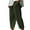 Army Green, variant on Mchoice Linen Pants Women Summer Fashion Solid Color Drawstring Pants Casual Loose Pockest Elastic Waist Trousers Capris Pants