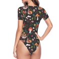 thumbnail image 4 of Naloa Mushroom Snail Women's Short-Sleeved Onesie, One-Piece Swimsuit for Parties, dates, clubs - Large, 4 of 9