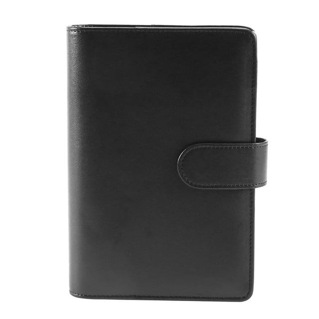 25 Piezas Juego de Carpetas EconóMicas de A6 PU, Carpeta de Planificador Personal Cubierta de Carpeta para de Sobres en Efectivo para Ahorrar Dinero, Color Negro