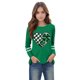 thumbnail image 4 of Blusas y camisas de manga larga con cuello redondo, moda del Día de San Patricio, blusa informal con estampado bonito de manga larga para niños y niñas., 4 of 5