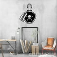 thumbnail image 4 of Craftnamesign Custom Skull Potion Bottle Metal Wall Art LED Light, Skull Skeleton Metal Sign, 4 of 5