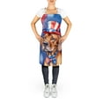 thumbnail image 2 of Rhodesian Ridgeback Patriotic American Apron 27 in x 30 in, 2 of 5