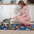 thumbnail image 3 of Pioneer Flower Floral Print Pattern Kitchen Rugs Sets Of 2, Anti Fatigue Non Slip Washable Floor Mats for Kitchen Sink Laundry, 17X30 Inch + 17X47 Inch, 3 of 6
