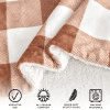 thumbnail image 5 of Great Bay Home Cozy Plush / Sherpa Reversible Throw Blanket, Twin, Terracotta Buffalo Check, 5 of 6