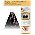 thumbnail image 4 of Towel Hand Microfiber Towel Wipe Rag Lazy Towel Kitchen Absorbent Household Towel Hand Butterfly Bouquet Flowers, 4 of 7
