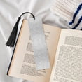 thumbnail image 4 of Kdxio Silver Glitter Print Metal Tassel Bookmarks,Perfect Gift for Art Lovers and Bookworms Metal Bookmarks for Women, 4 of 8