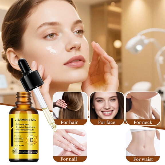 Kokovifyves Face Body Hair Massage Body Moisturizing Oil Vitamin E Essences Oil 30ml