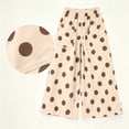 thumbnail image 7 of CHGBMOK Women's Polka Dot Wide Leg Pants Elastic High Waist Loose Casual Trousers Pull On Flowy Palazzo Pants with Pockets, 7 of 7
