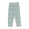 thumbnail image 4 of Xecao Cute Corgi Head Women's Straight Lounge Pajama Pants: The Epitome of Relaxed Sleepwear, 4 of 9