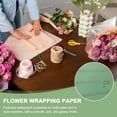 thumbnail image 4 of Uxcell Flower Gift Wrapping Paper, Double Sided Waterproof Bouquet Wrap for Wedding DIY Craft Dark Green, 4 of 7