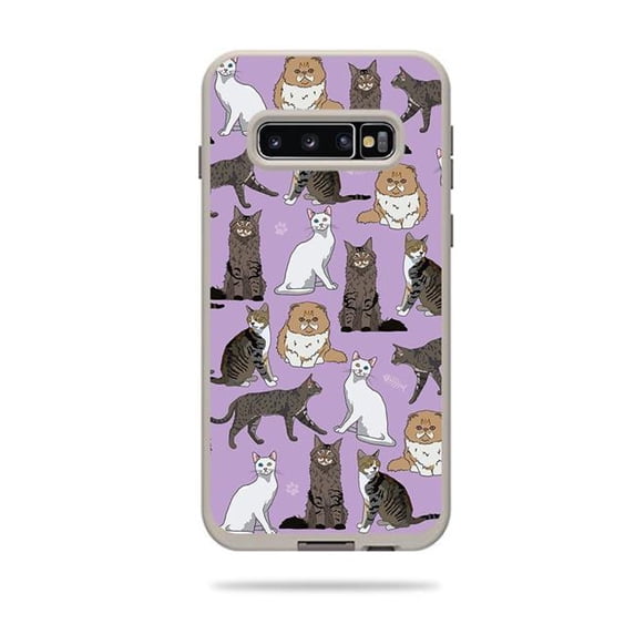 MightySkins LIFSAG10PL-Cat Chaos Skin Decal Wrap for LifeProof Fre Case Samsung Galaxy S10 Plus Sticker - Cat Chaos