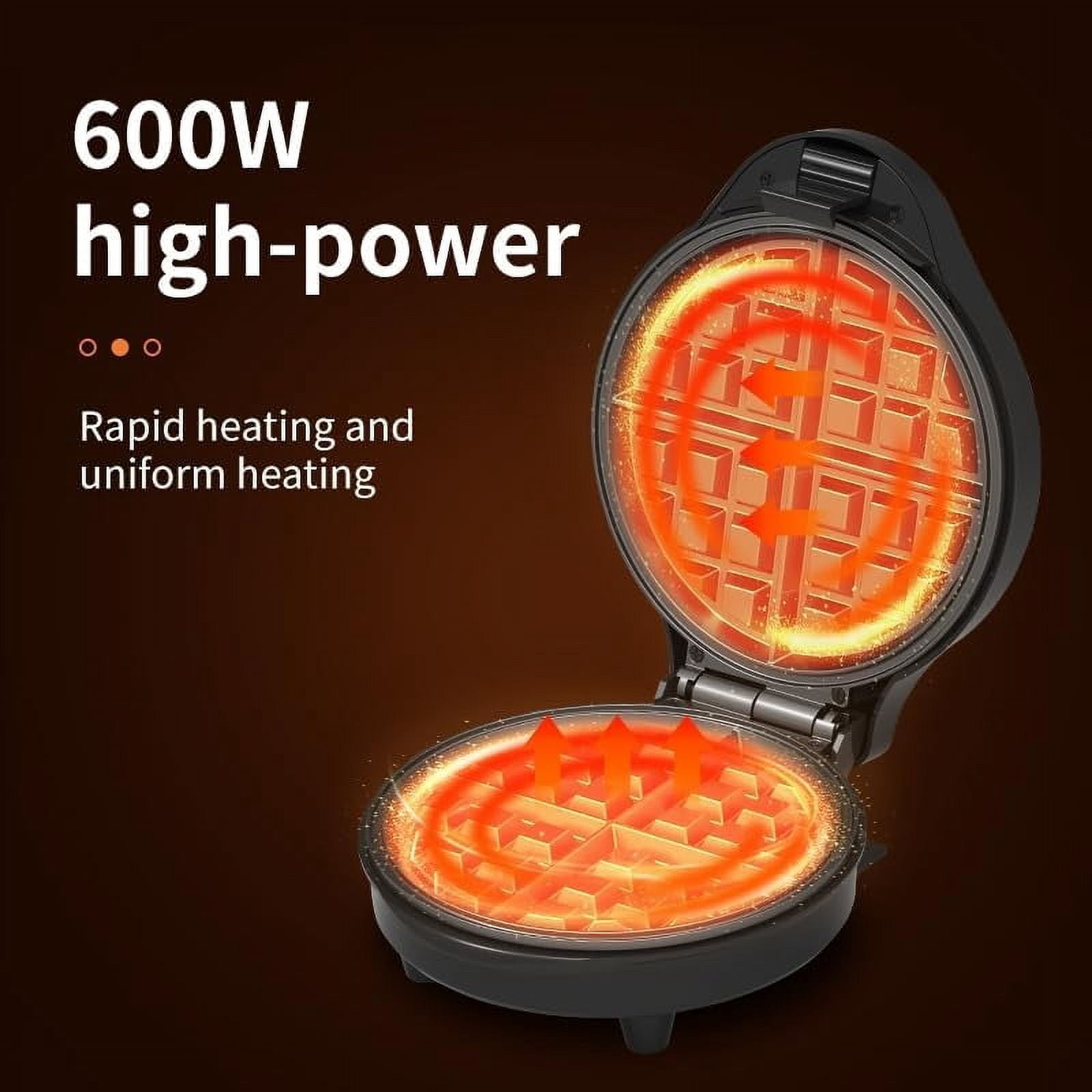 Mini Waffle Maker, 3-in-1 Small Waffle Maker, Mini Waffles, Pancake Set, including Mini Pancake Maker, Donut Maker, Waffle Maker, Non-stick Waffle Maker, Suitable for Home Use, (Black)