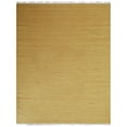 thumbnail image 3 of Rugsotic Carpets Eco-Friendly Woven Hand Woven Kilim Flat Weave Gold Solid Area Rug, 9'x12' Rectangle, Antimicrobial, 3 of 5