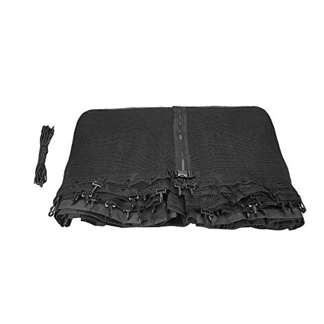 SKYTRIC Trampoline Enclosure Net (Universal) 15 ft Frame: 5 Curved Pole: with Top Ring Enclosure Systems -Sleeve on top Type-