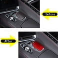 thumbnail image 5 of TINKI Real Carbon Fiber Gear Shifter Head Cover Fit for Chevrolet Corvette C8 Z06 Z51 2020 2021 2022 2023, Gear Shift Knob Cover Interior Gear Shifter Head Decoration Protection, 5 of 11