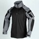 thumbnail image 4 of pstuiky camisas de manga larga para hombre, Camiseta deportiva de manga corta con cuello alto para hombre, color liso, para entrenamiento al aire libre top de hombre l, 4 of 7