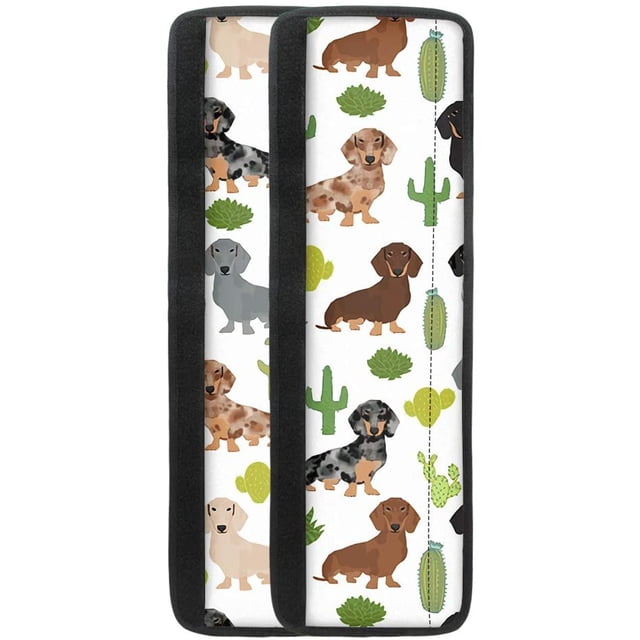 HUISEFOR Funny Dachshund Fridge Handle Cover - Cactus Door Handles Covers Washable Decor for Kitchen Appliances, Refrigerator, Dishwashers, Keep Clean