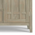 thumbnail image 4 of Simpli Home Bedford 54 inch Wide Solid Wood Transitional Sideboard Buffet and Wine Rack in Distressed Grey, 4 of 13