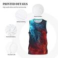 thumbnail image 3 of Sikiie Red And Blue Fire Basketball Jersey Reversible Men's Mesh Athletic Sports Shirts Training Practice S-4XLSmall, 3 of 6