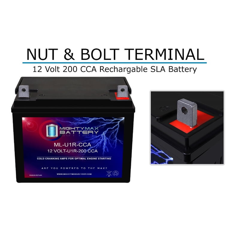 ML-U1R-CCA 12V 200CCA Replacement Battery Compatible with