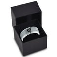 thumbnail image 3 of Tungsten Love You Heart Band Ring 8mm Men Women Comfort Fit Gray Bevel Edge Brushed Polished, 3 of 4
