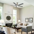 thumbnail image 3 of Parrot Uncle Ceiling Fans with Lights and Remote 56 Inch Large Outdoor Ceiling Fans for Patios Bedrooms, Dimmable Light, Reversible DC Motor, Brushed Bronze, 3 of 9