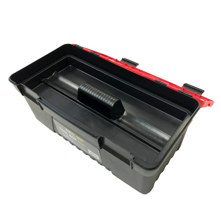 14 in. Tool Box with Lid Organizers and Removable Tool Tray 14 in. Tool Box with Lid Organizers and Removable Tool Tray