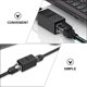thumbnail image 3 of SWETRACE 3Ud Conectores De Red Rj45 Negros Para Prolongar Cables Ethernet Con Materiales Duraderos ABS Y Zinc, 3 of 8