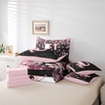 thumbnail image 6 of Manfei Girls Pink Monogrammed Twin Bedding Sets 7pcs, Personalized Letter U Bedding Comforter Set, Kawaii Axolotl Cherry Blossoms Sheet Sets, Breathable Home Decor, 6 of 8