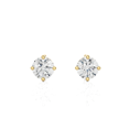 thumbnail image 3 of 1/3 Carat Diamond Round Stud Earrings for Women in 14k Yellow Gold (G-H, I1-I2, cttw) 4-Prong Setting and Push Back by Privosa Fine Jewelry, 3 of 4