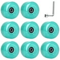 thumbnail image 1 of 8 Pcs 58mmx32mm, 82a Roues de Patin à Roulettes pour Extérieur/intérieur, Remplacements de Roues en PU Accessoires de Patinage à Roulettes Double Rangée, 1 of 7
