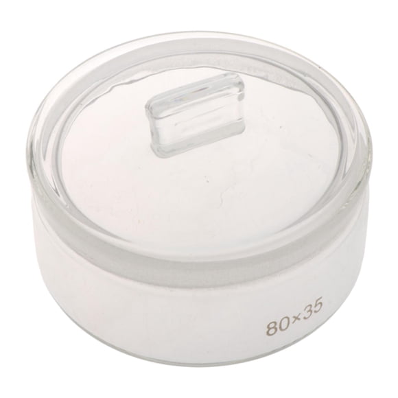 Herramienta para lavar aceite de reloj, recipiente para lavar aceite, compacto, transparente, de vidrio grueso, para lavar aceite de reloj, taza para 8cm x 35cm