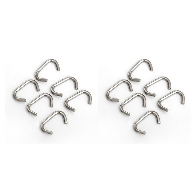 ZheElen 6pcs Scuba Sidemount Clip Sturdy Swimming Sport Accessories Stainless Steel Fixator Clips Diving Accessory Fix Holder 2mm 2Set