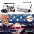 thumbnail image 6 of Pzuqiu Terry Cloth Golf Cart Seat Cover with American Palm Pattern, Warp Knitted Cover for Golf Trips and Outdoor, 6 of 9