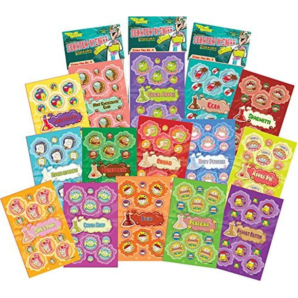 Just For Laughs Dr. Stinky'S Scratch N Sniff Stickers 15-Pack 405 Stickers (Série 4)