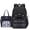 Black #26, variant on 2Pcs Cute Backpack Set for Girls Kids Large Capacity Lightweight Bookbag for Elementary Middle School Students Waterproof Preppy Plaid Daypack