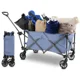 thumbnail image 1 of Carrito Vagon Plegable Multiusos con Estructura de Acero Reforzado y Ruedas para Exterior Resistentes - Carro Vagon Portatil soporta hasta 120 kg Ideal para Mandado Supermercado y Transportar (Azul), 1 of 6