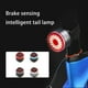 thumbnail image 2 of Luz trasera para bicicleta Naiovety Linterna LED Carga USB Plata OD032055-04B, 2 of 6