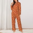 thumbnail image 2 of Sikiie Pizza Women's Long-Sleeve Shirt and Full-Length Bottom Pajama Set (s-xxl)-Large, 2 of 7