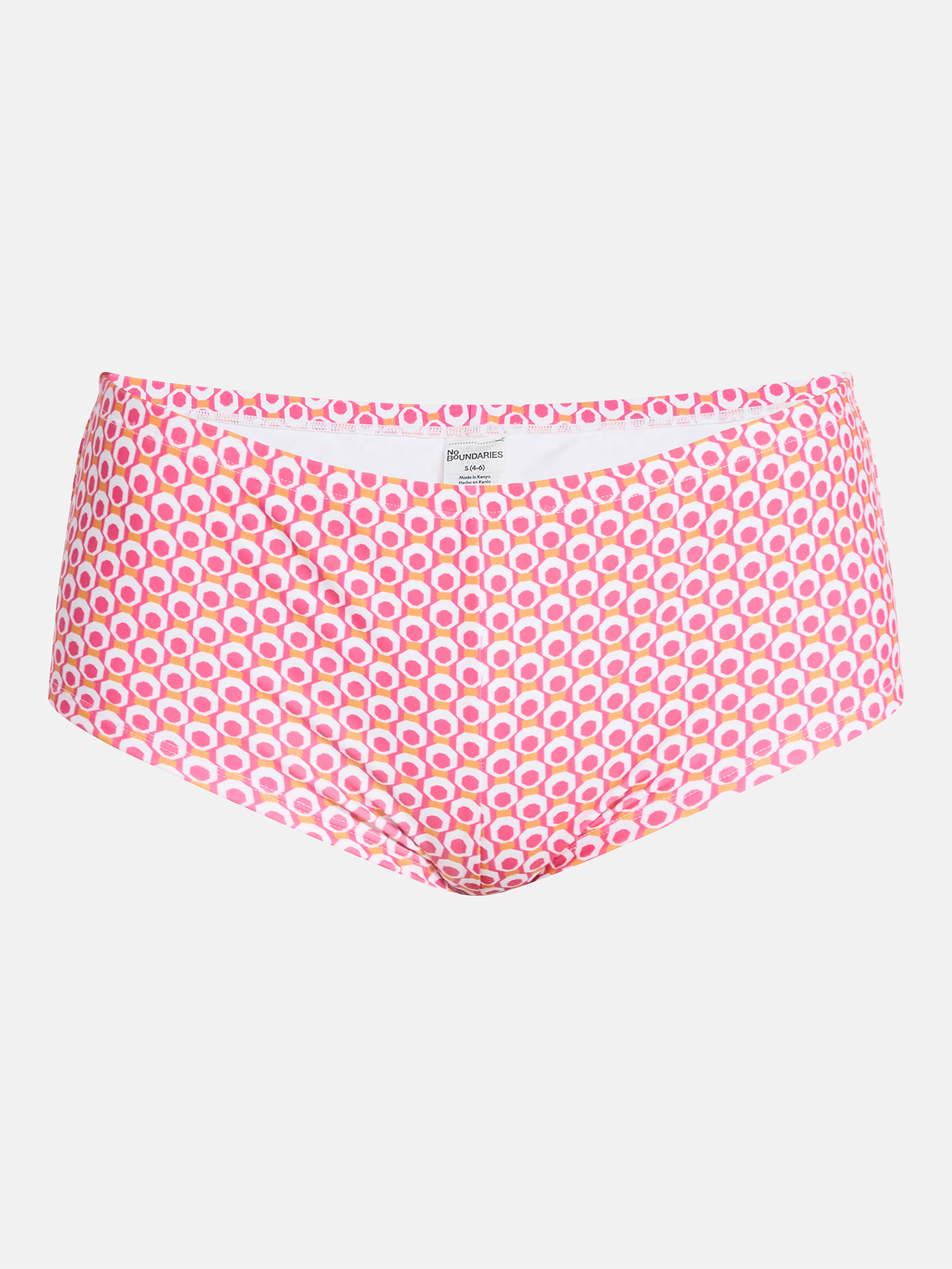 No Boundaries Geo Jam Bikini Boyshorts, Women’s XXS-XXL