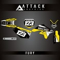thumbnail image 2 of Attack Graphics Custom Fury Complete Bike Graphics Kit for Suzuki RMZ250 2008, 2 of 3