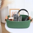 thumbnail image 6 of Natubeau 6 Pack Green Woven Storage Baskets, Stackable Cotton Rope Organizer Bins, Sturdy Decorative Rectangle Basket for Shelf, Kitchen, Bathroom, Bedroom & Home Organization, 6 of 11