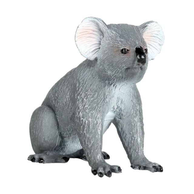Colección de figuras de koalas, figura de koala para decorar tartas, accesorios fotográficos sentado B