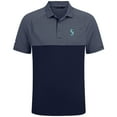 thumbnail image 2 of Men's Levelwear Navy Seattle Mariners Classic Stripes Insignia 2.0 Polo, 2 of 3